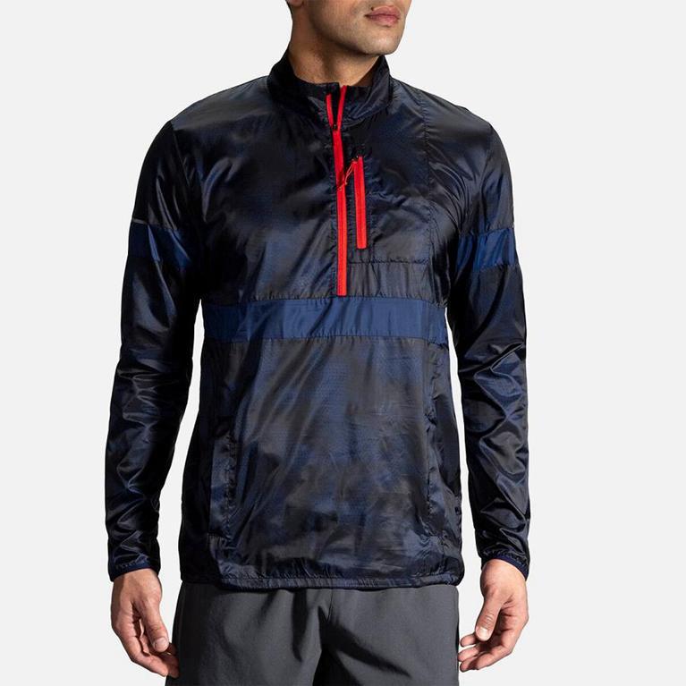 Brooks LSD Pullover Running Jackets - Men's - Grey (81902-ZPAO)